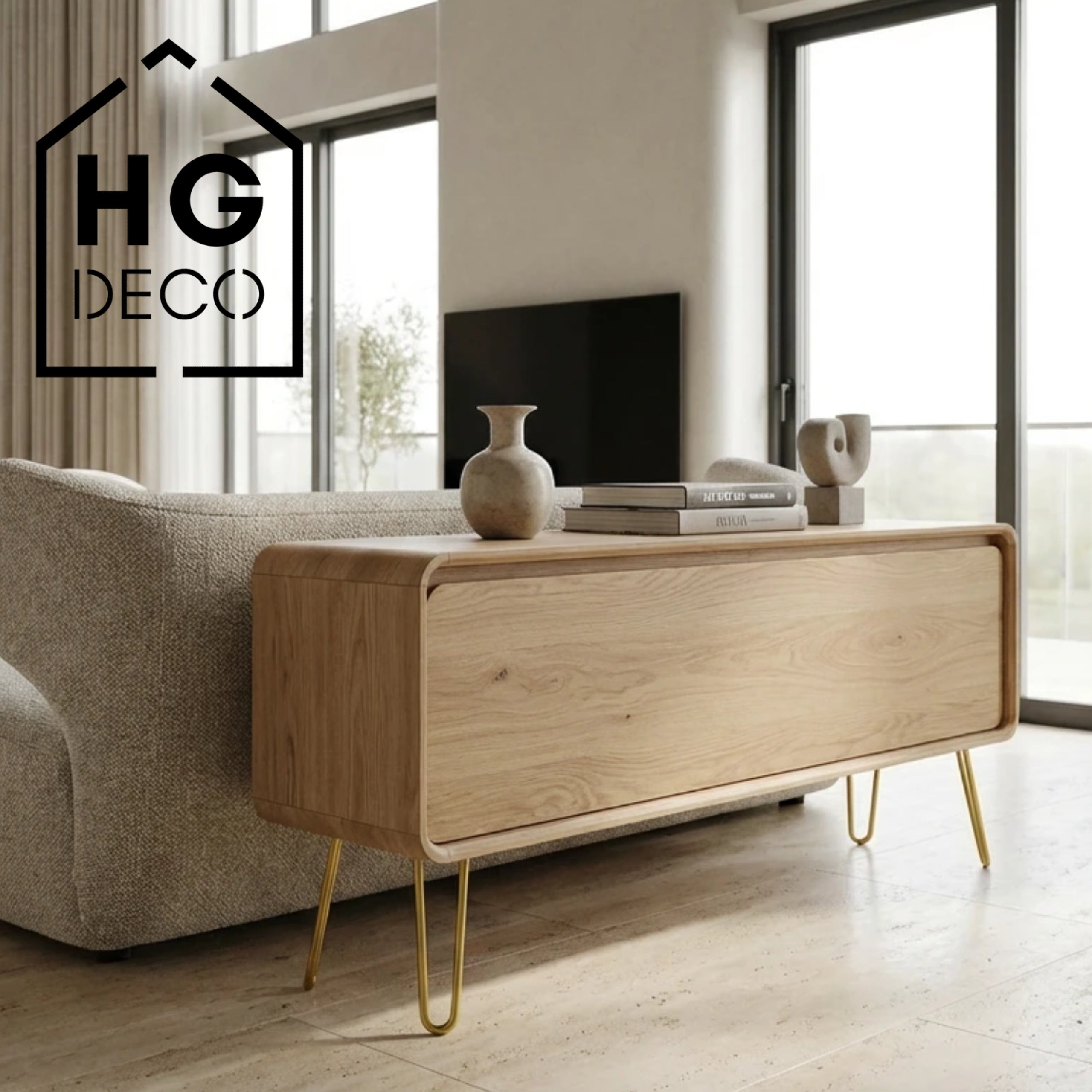 Leg for cabinet dresser ottoman DP25 gold HGDECO