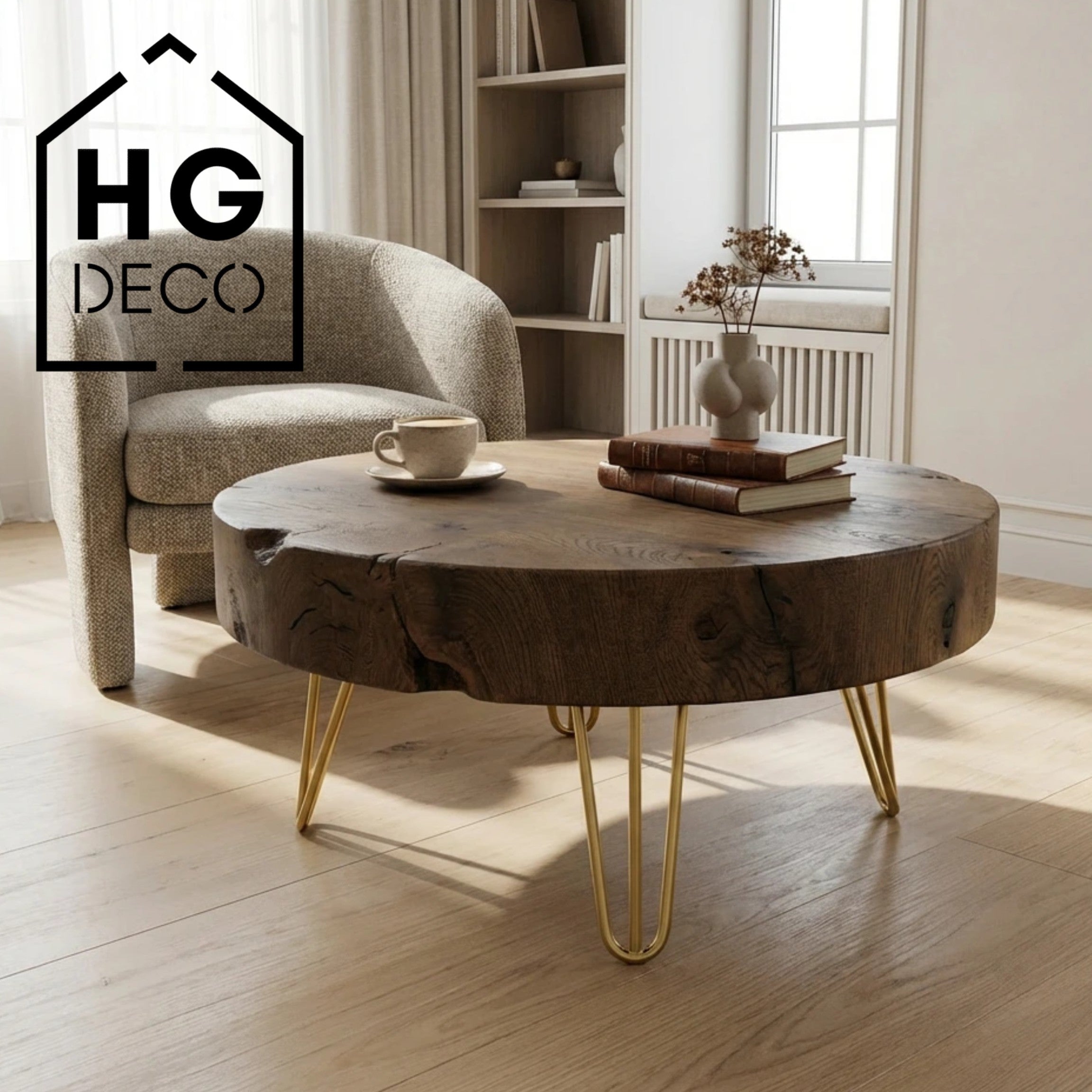 Noga meblowa do szafki pufy TL20 złoty HGDECO (WW)