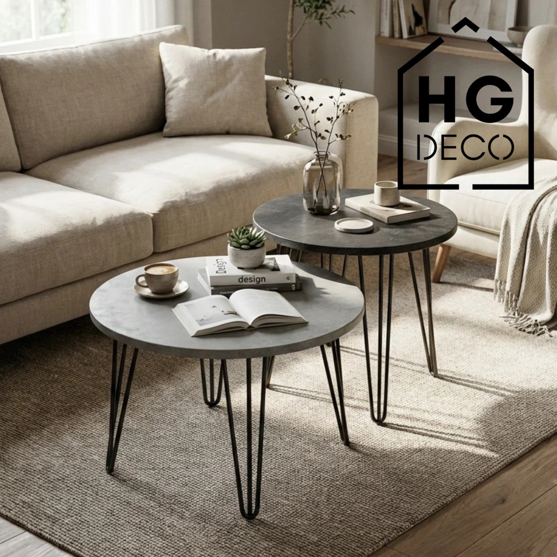 Noga do stolika kawowego ławy TL50 czarny HGDECO