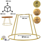 RING 40 cm gold coffee table frame HGDECO