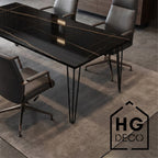 Noga meblowa do stołu biurka konsoli TL70 czarny HGDECO