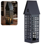 Lampion domek LUMI XXL czarny HGDECO