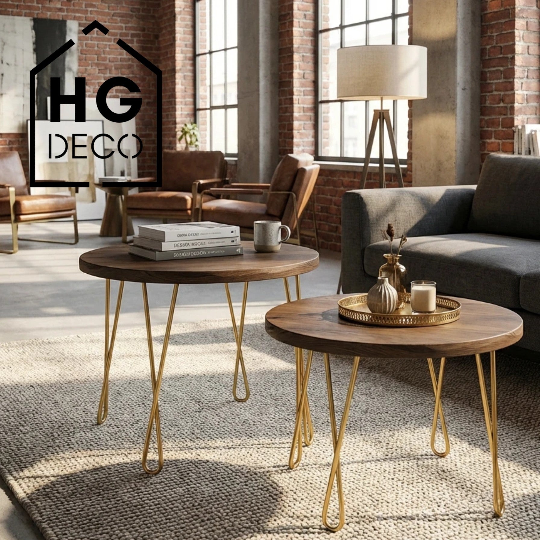 Noga do stolika kawowego ławy DX50 złoty HGDECO