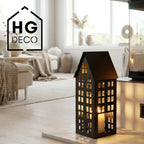LUMI M black house lantern HGDECO