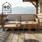 FIN 50 cm gold furniture legs for coffee table HGDECO