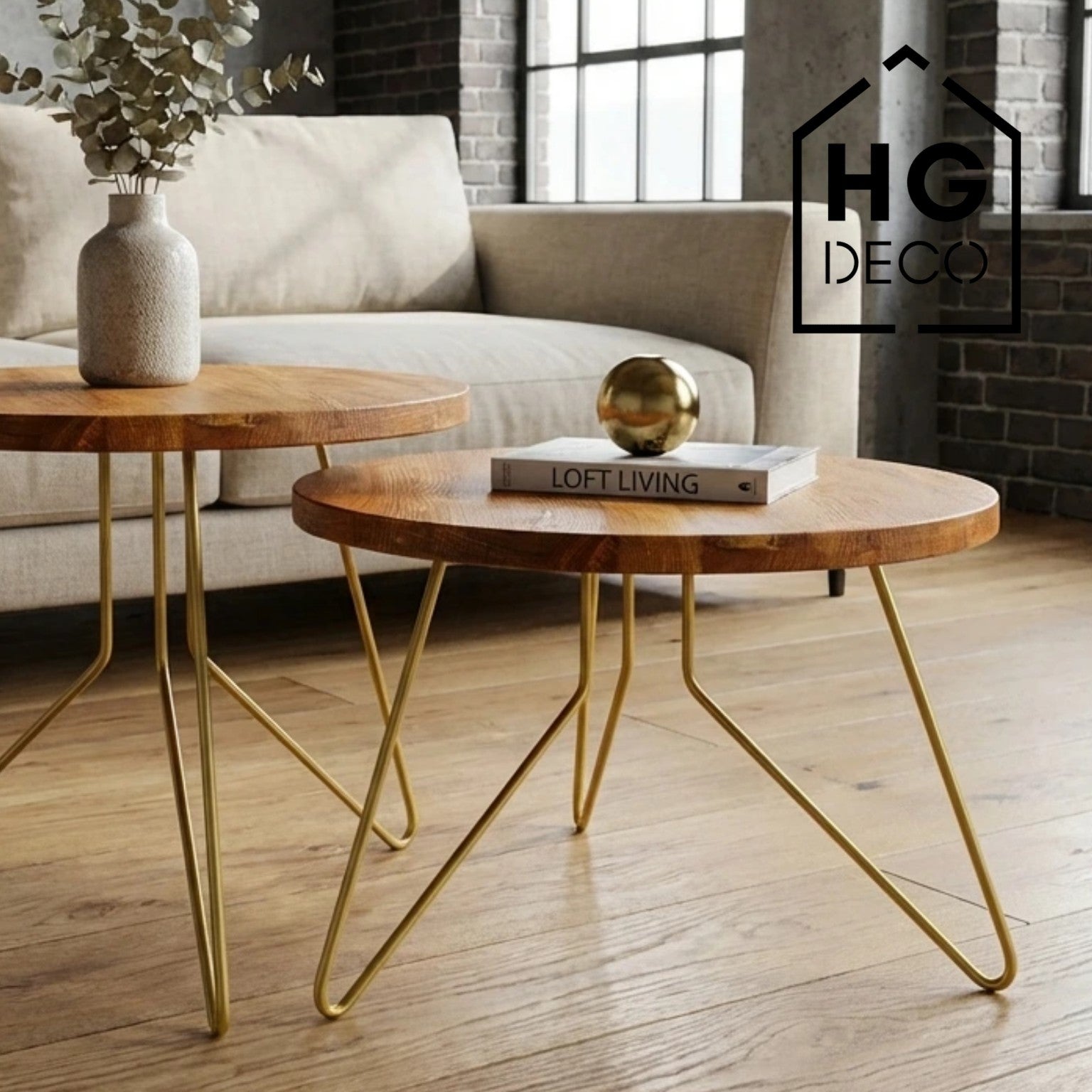 Noga meblowa do stolika kawowego FIN 40 złota HGDECO