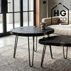 Noga do stolika kawowego ławy DP50 czarny HGDECO