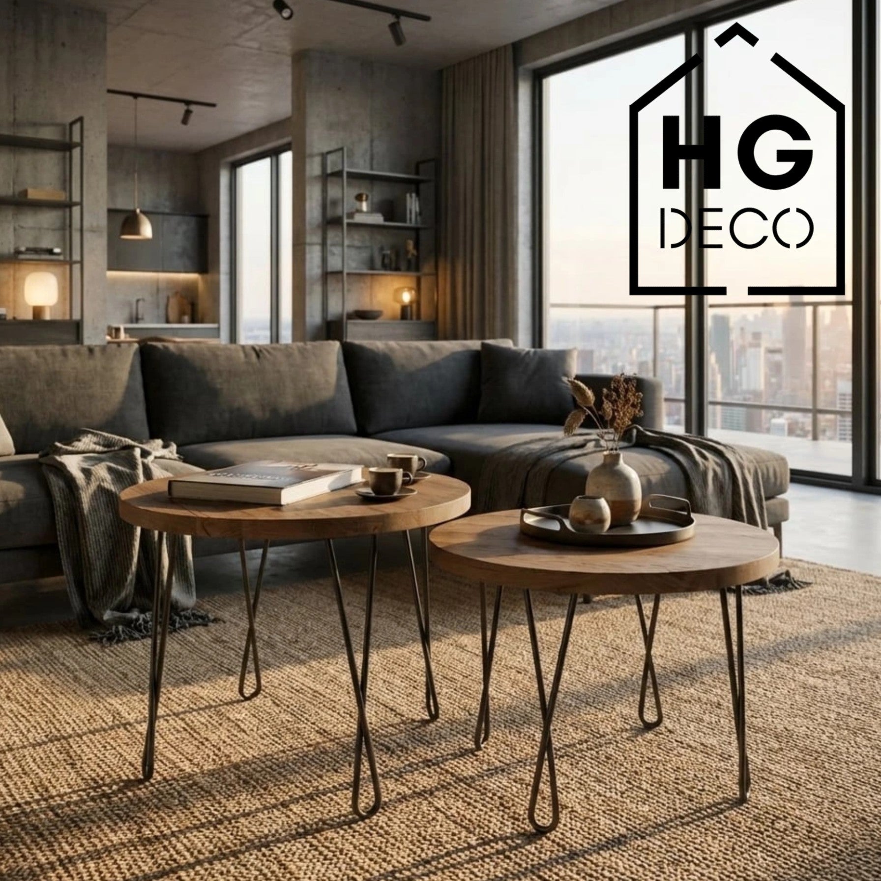 Noga do stolika kawowego ławy DX50 czarny HGDECO