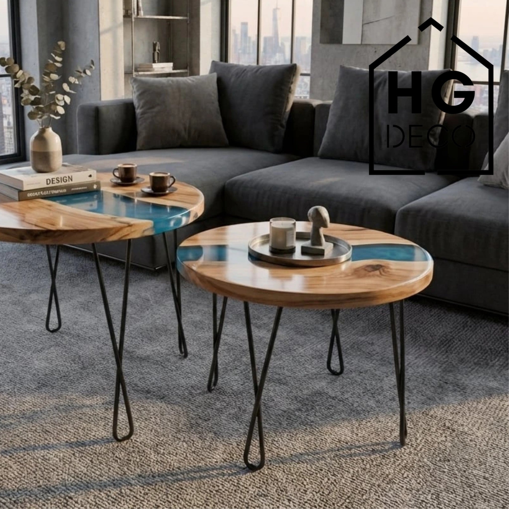 Noga do stolika kawowego DX40 czarny HGDECO