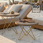 STAR coffee table frame 40 cm gold HGDECO
