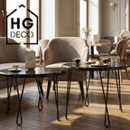 Noga do stolika kawowego ławy DX50 czarny HGDECO