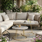 Coffee table frame RING 50 cm gold HGDECO