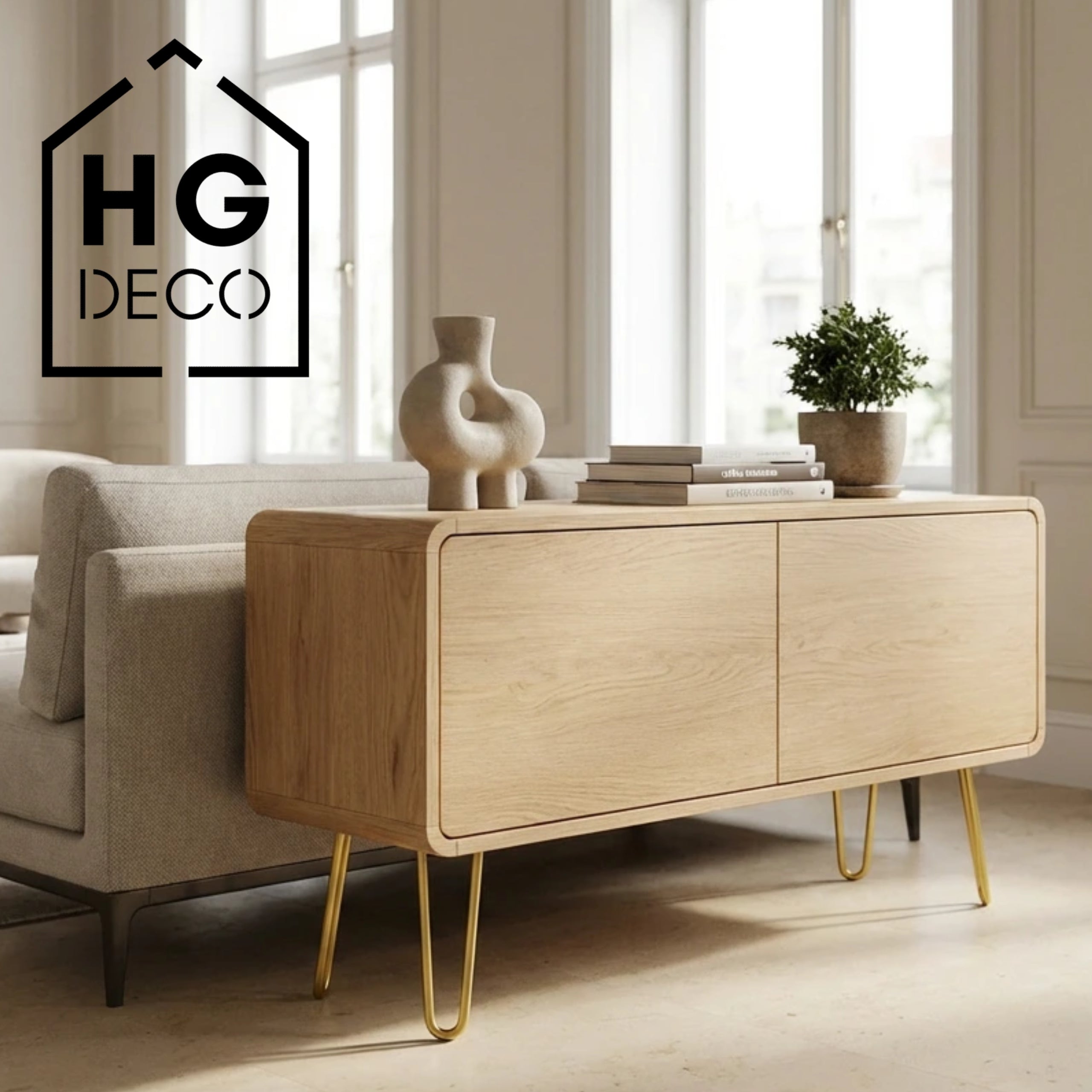 Leg for cabinet dresser ottoman DP25 gold HGDECO