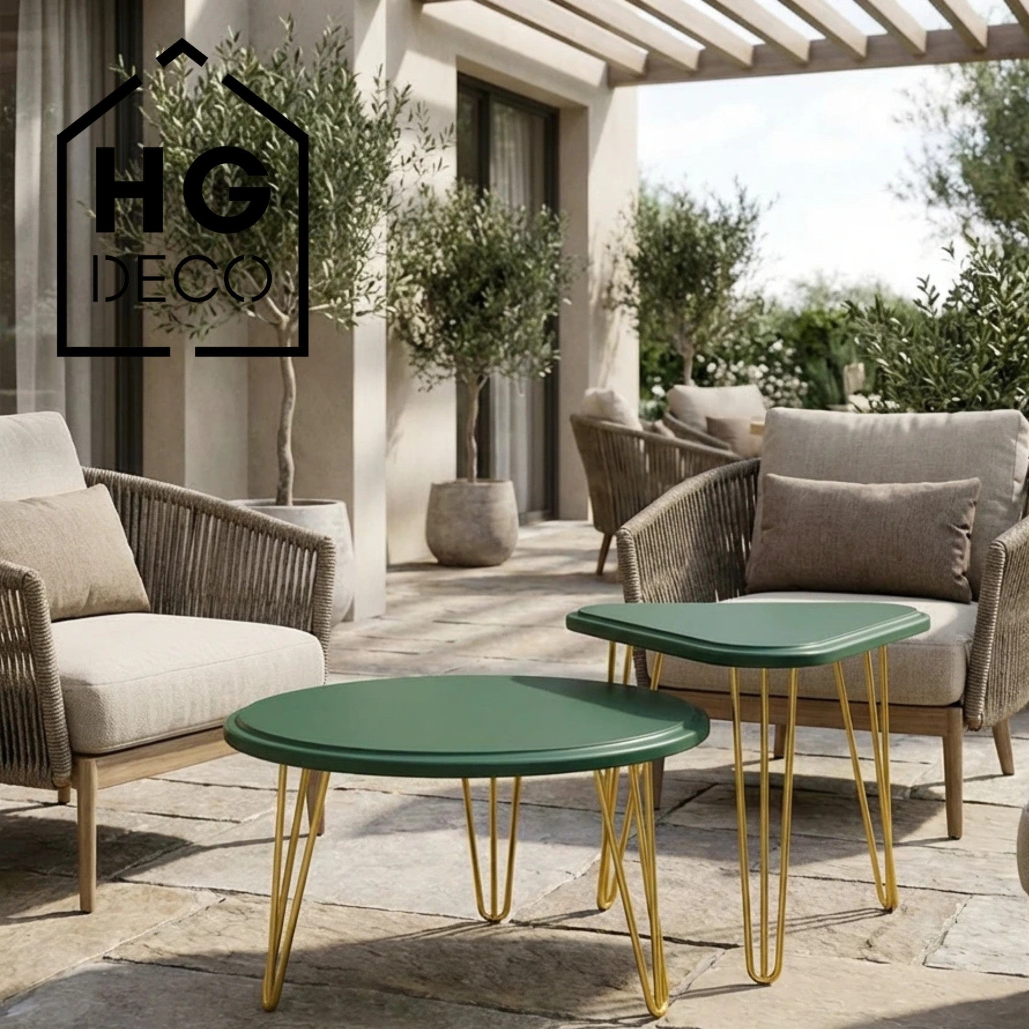 Noga do stolika kawowego TL40 złoty HGDECO