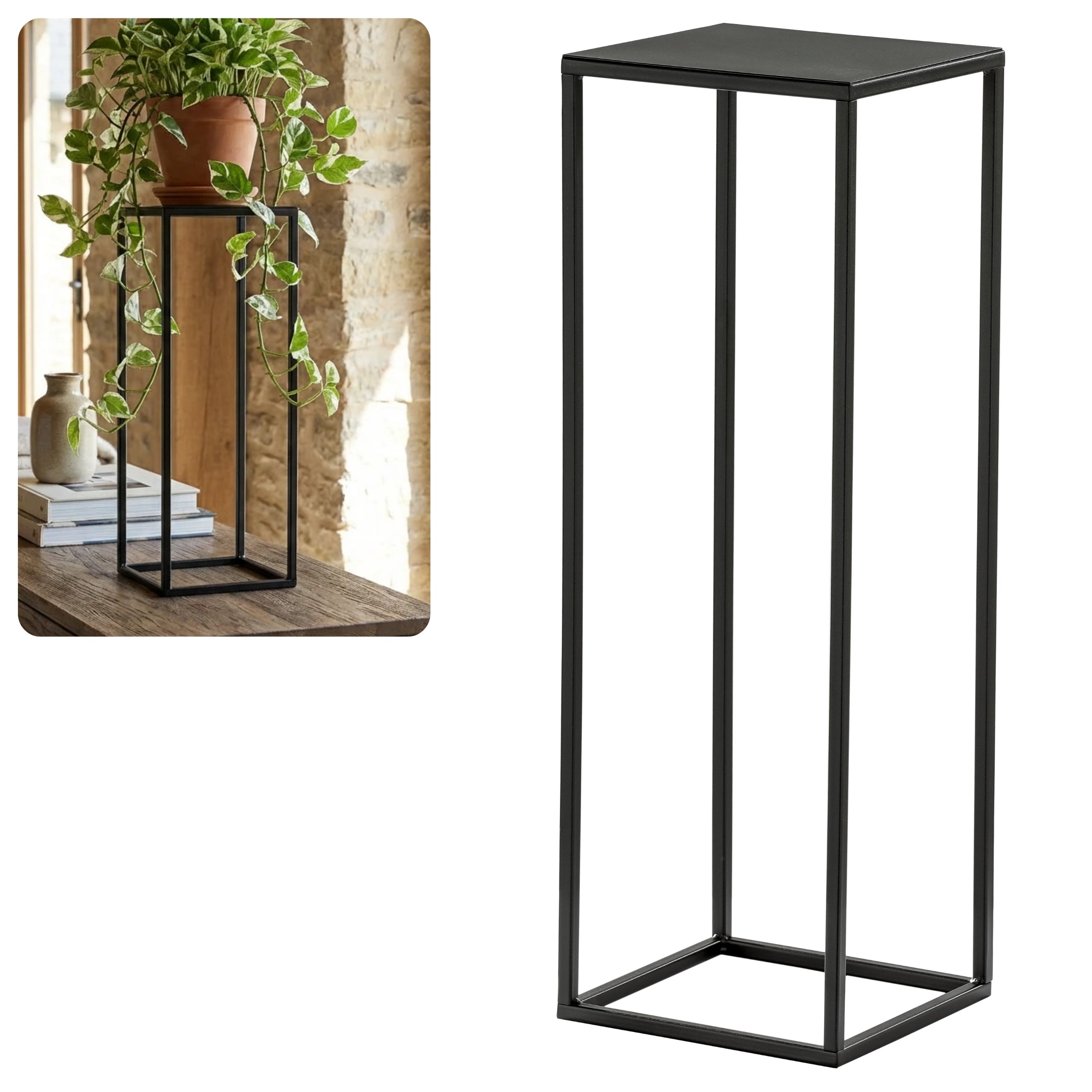 Kwietnik Stojak na kwiaty PREMIUM 60 czarny HGDECO