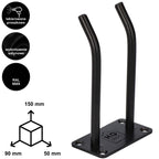 Metalowy uchwyt ścienny ORDO HK15 na narzędzia sprzęt sportowy 15 cm HGDECO