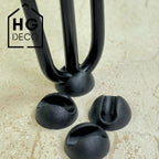Set of black furniture leg pads, 4 pcs. HGDECO