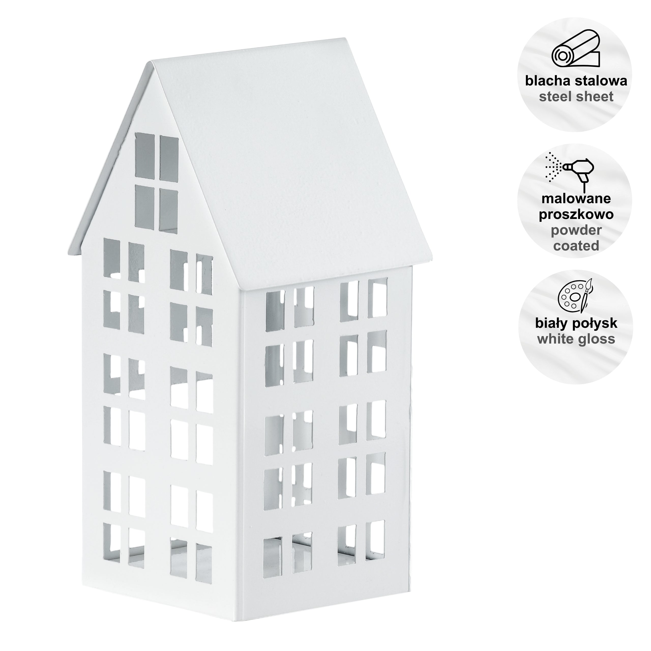 Lampion domek LUMI S biały HGDECO