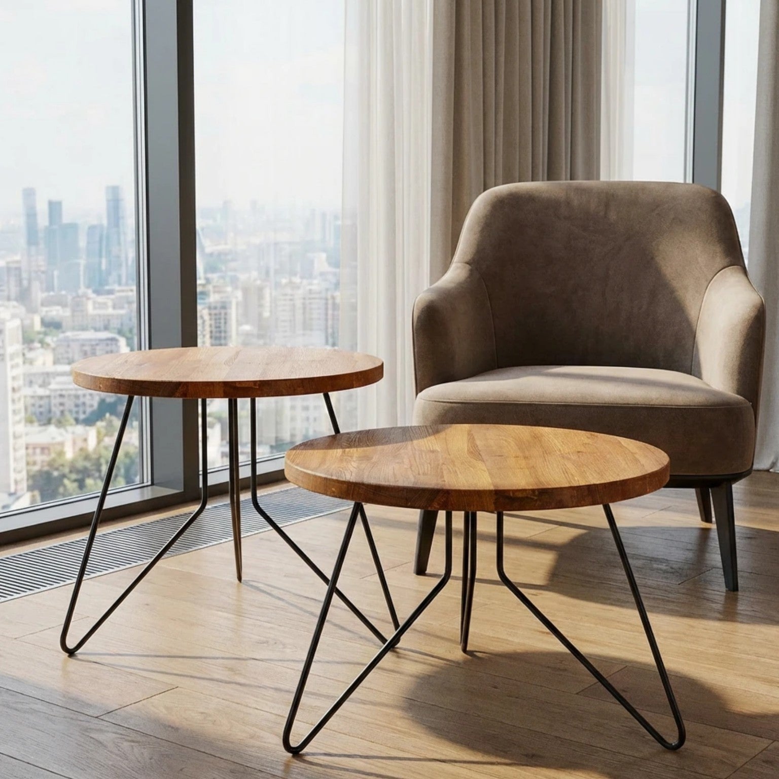 Noga meblowa do stolika kawowego FIN 40 czarny HGDECO