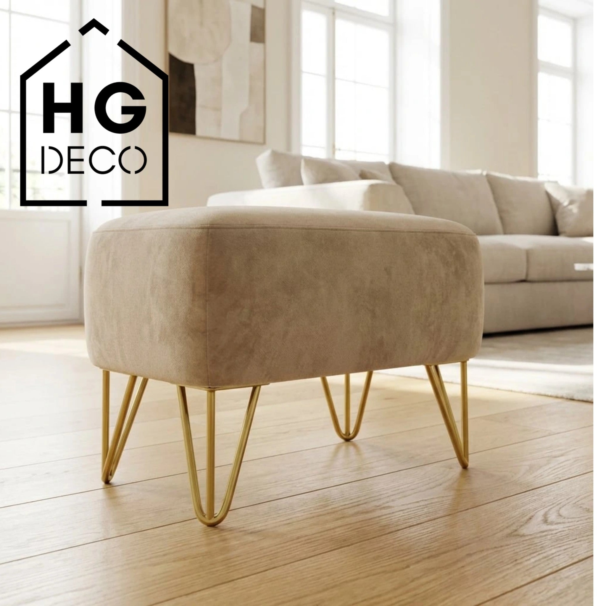 Furniture leg for pouffe cabinet TL25 gold HGDECO