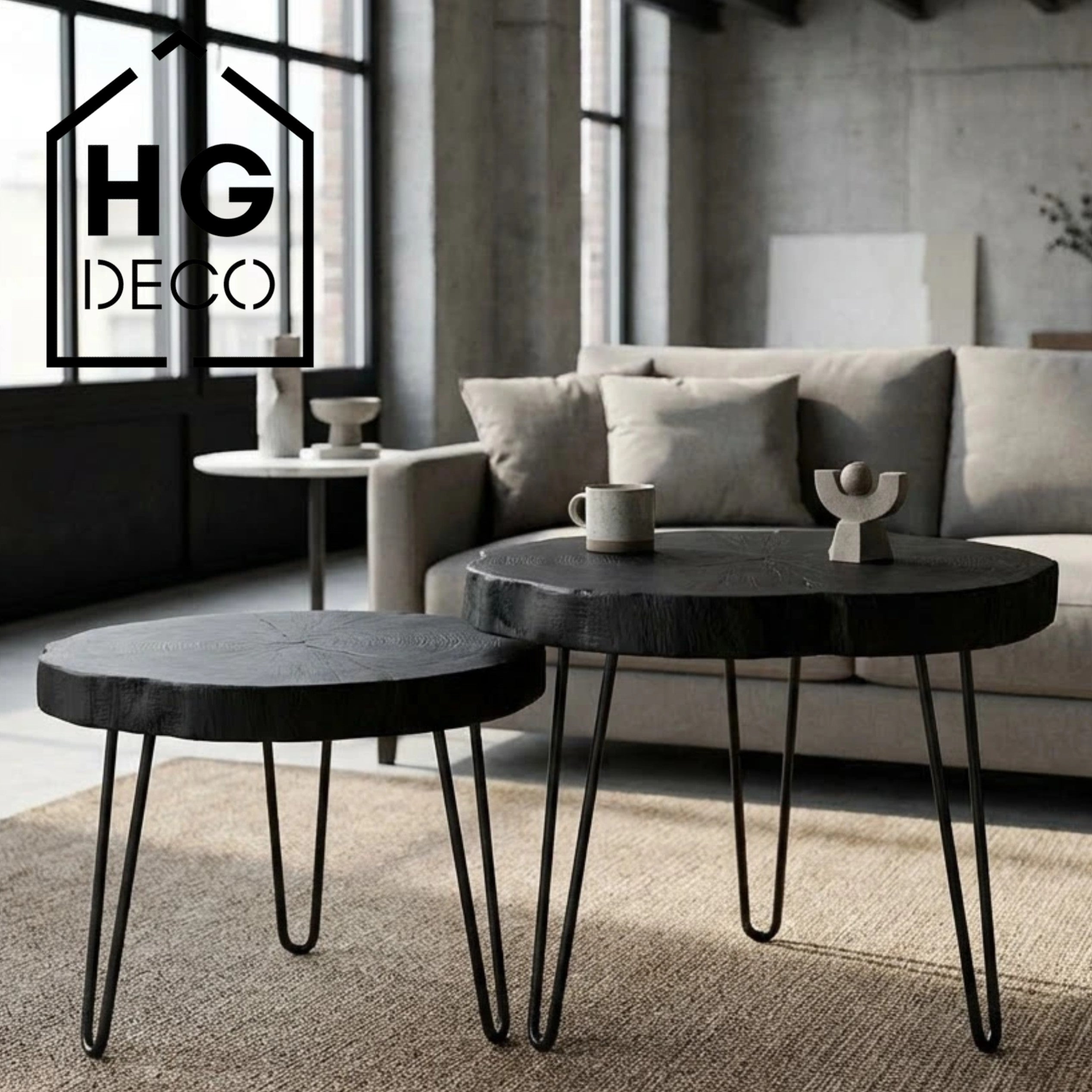 Noga do stolika kawowego DP40 czarny HGDECO