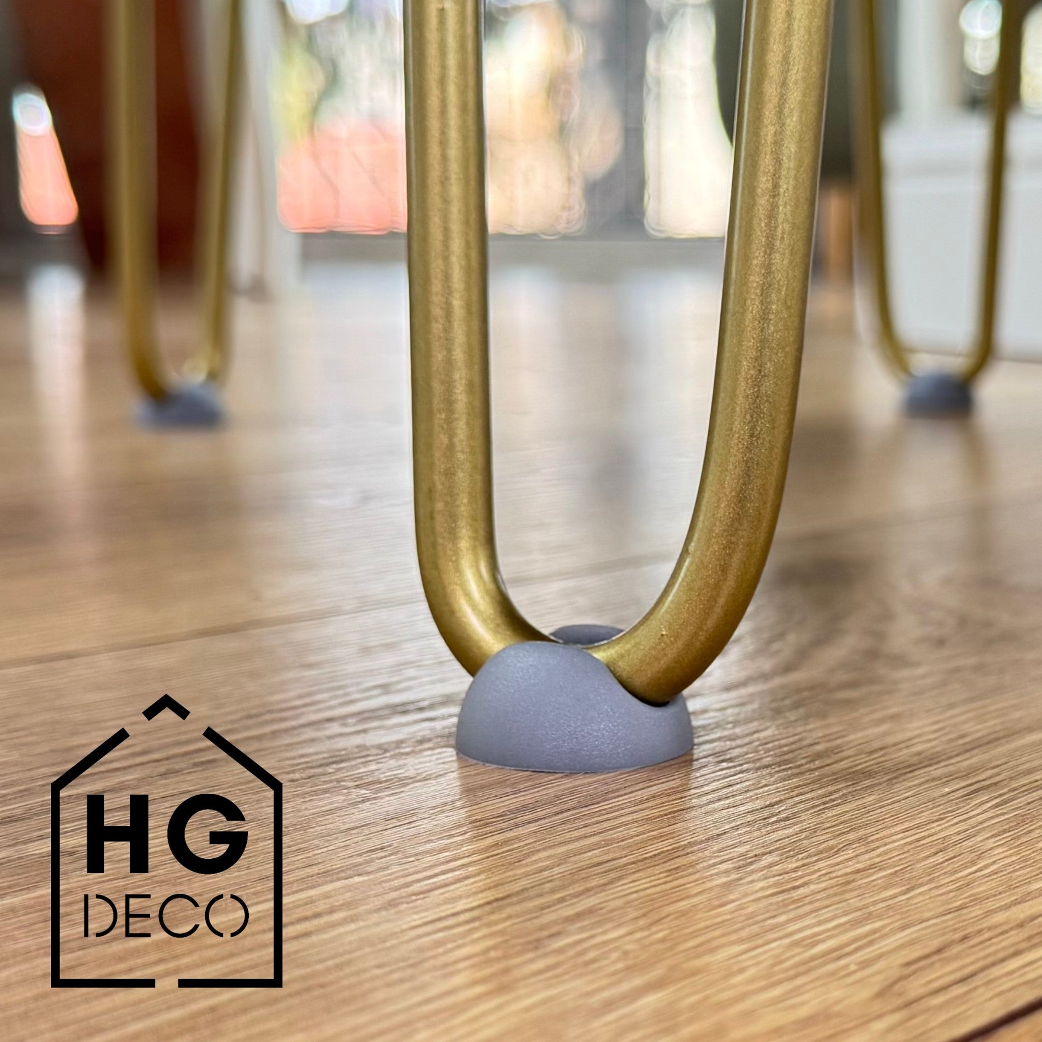 Set of furniture leg pads, grey, 4 pcs. HGDECO