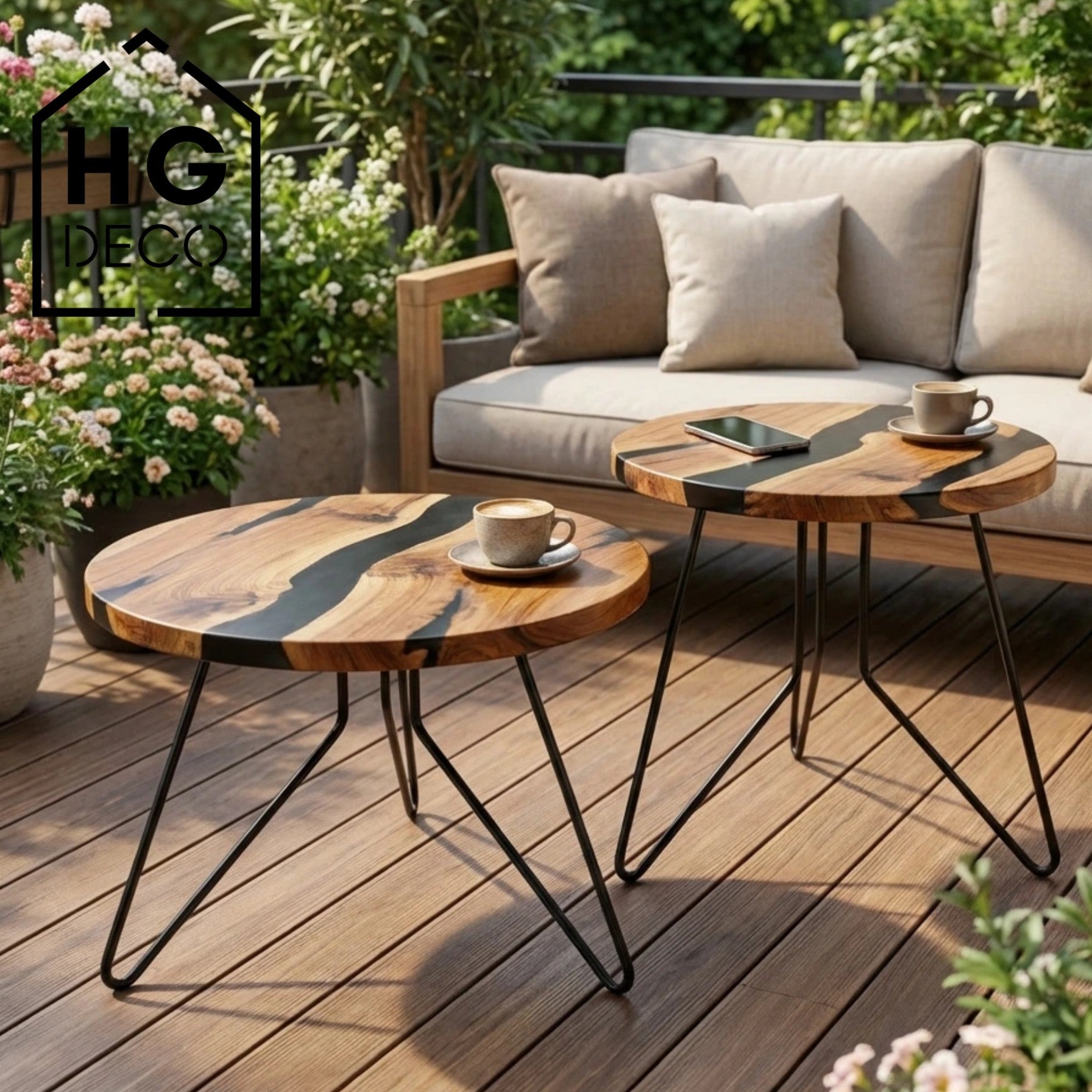 Noga meblowa do stolika kawowego FIN 50 czarny HGDECO