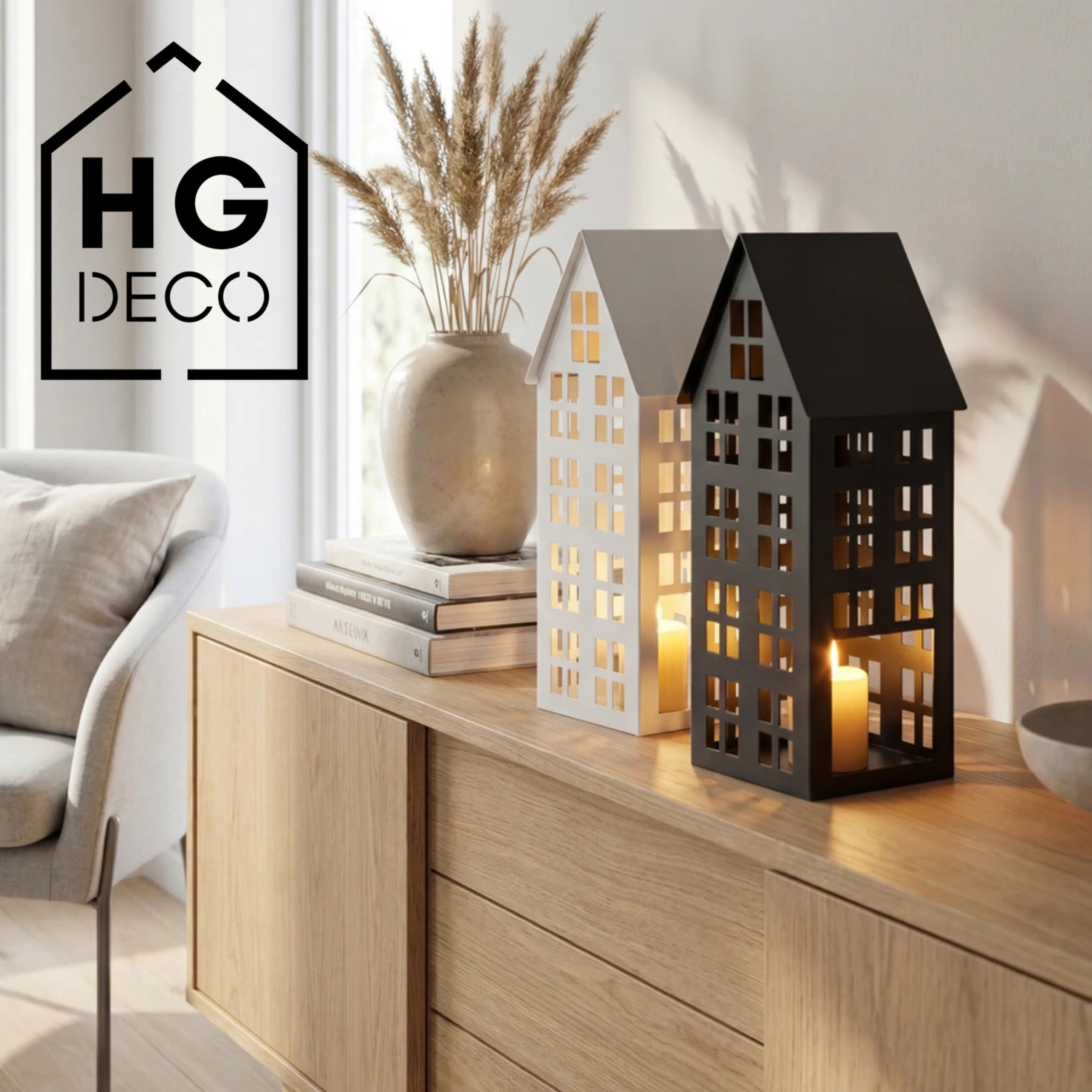 LUMI M White House Lantern HGDECO