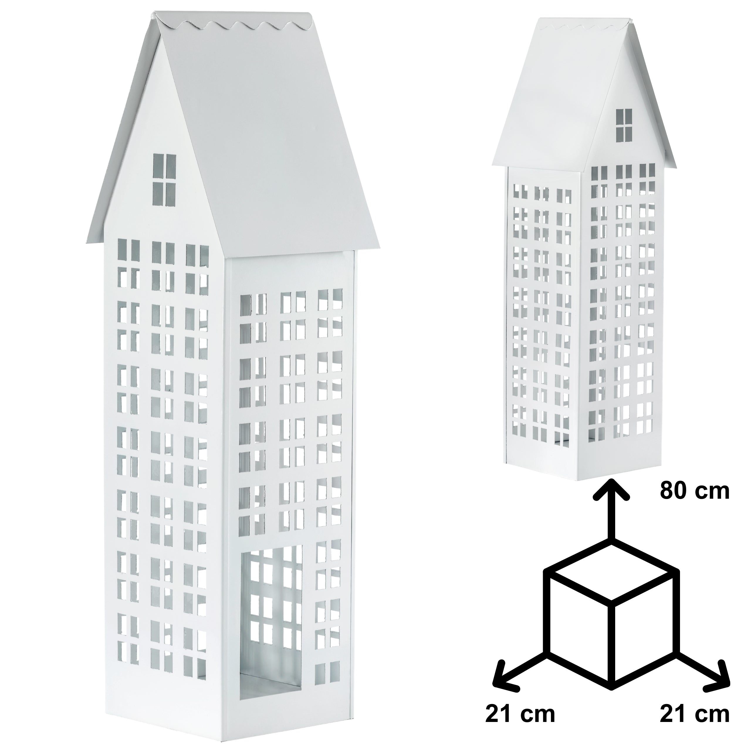 Lampion domek LUMI XXL biały HGDECO