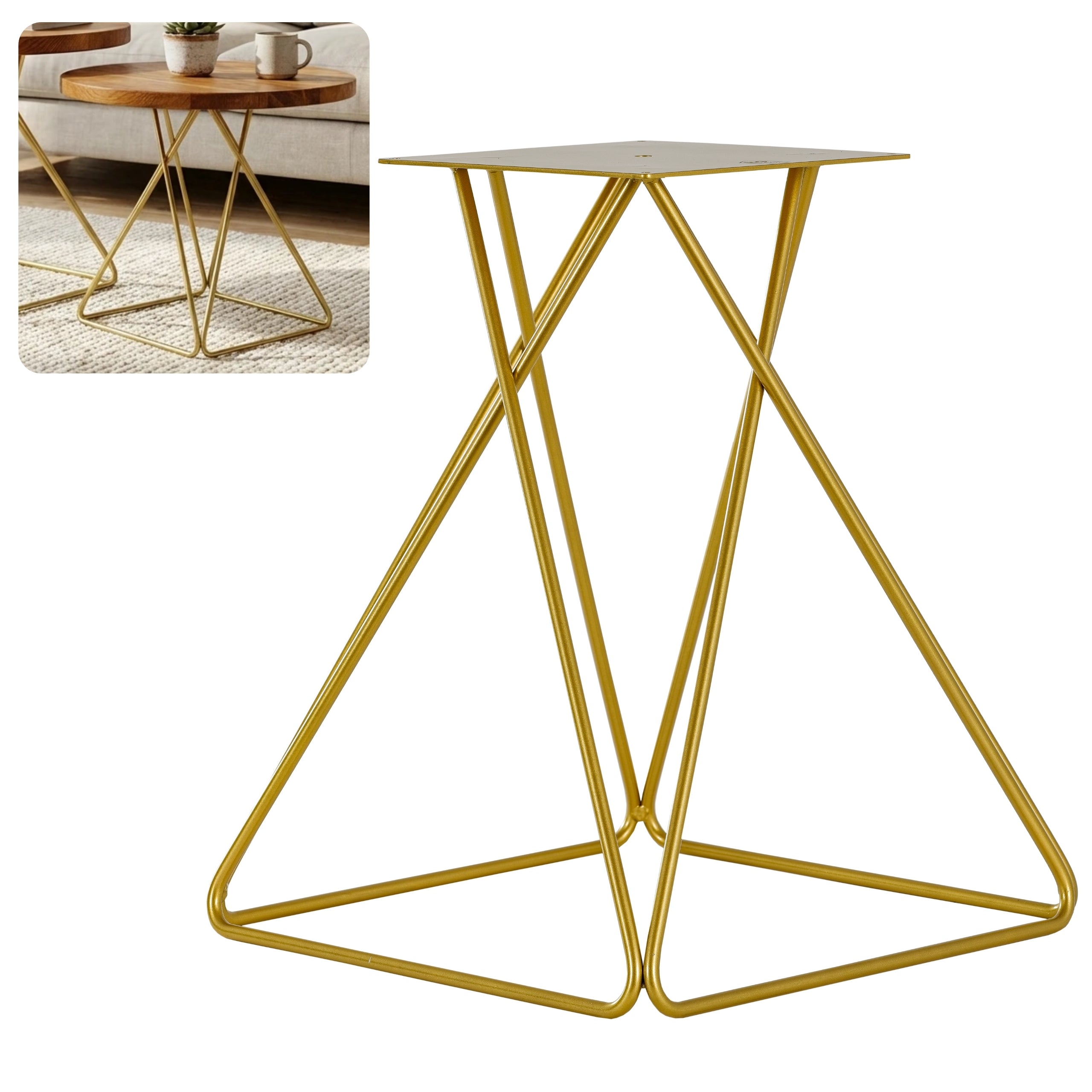 Stelaż do stolika kawowego DIAMOND 50 cm złoty HGDECO