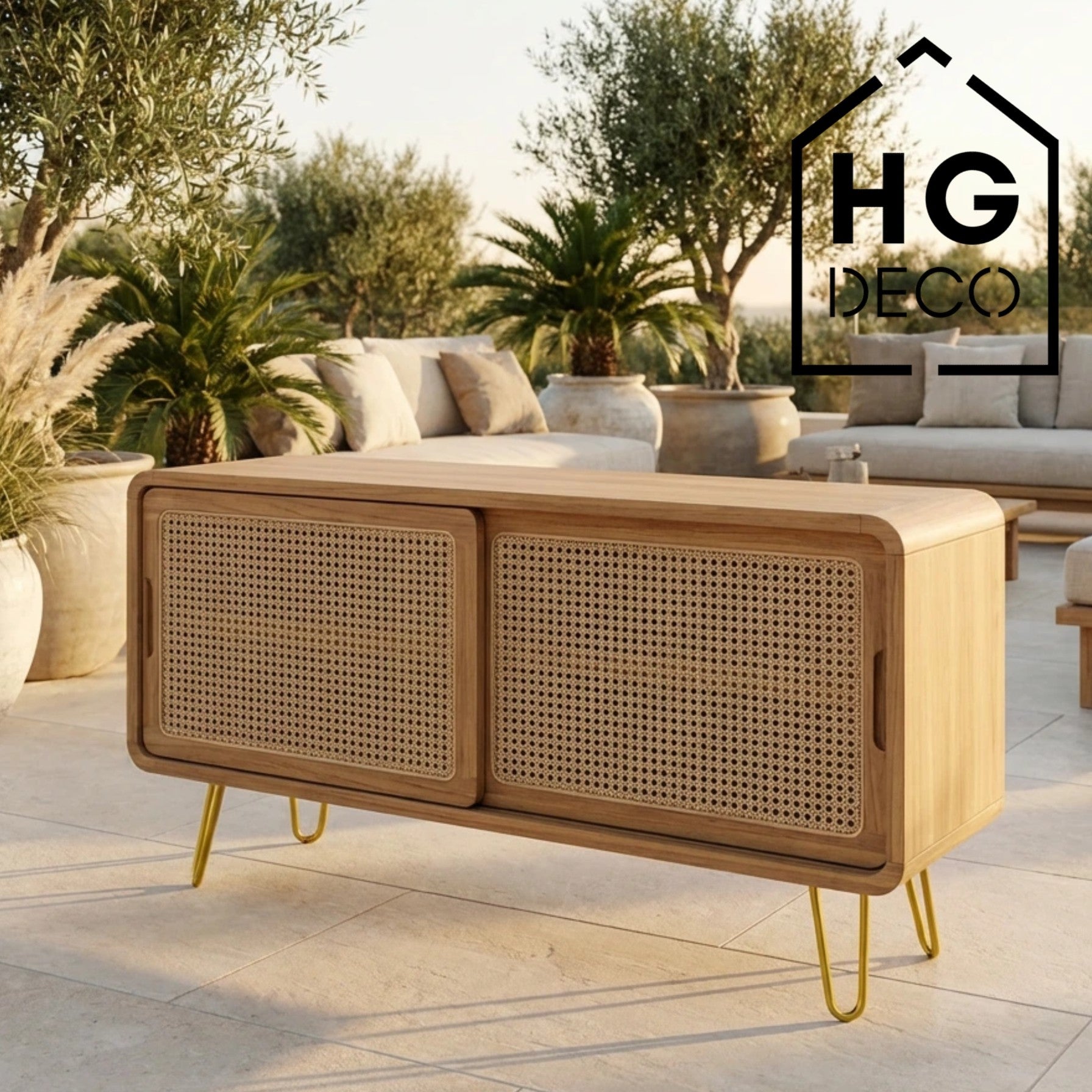 Leg for cabinet dresser ottoman DP25 gold HGDECO