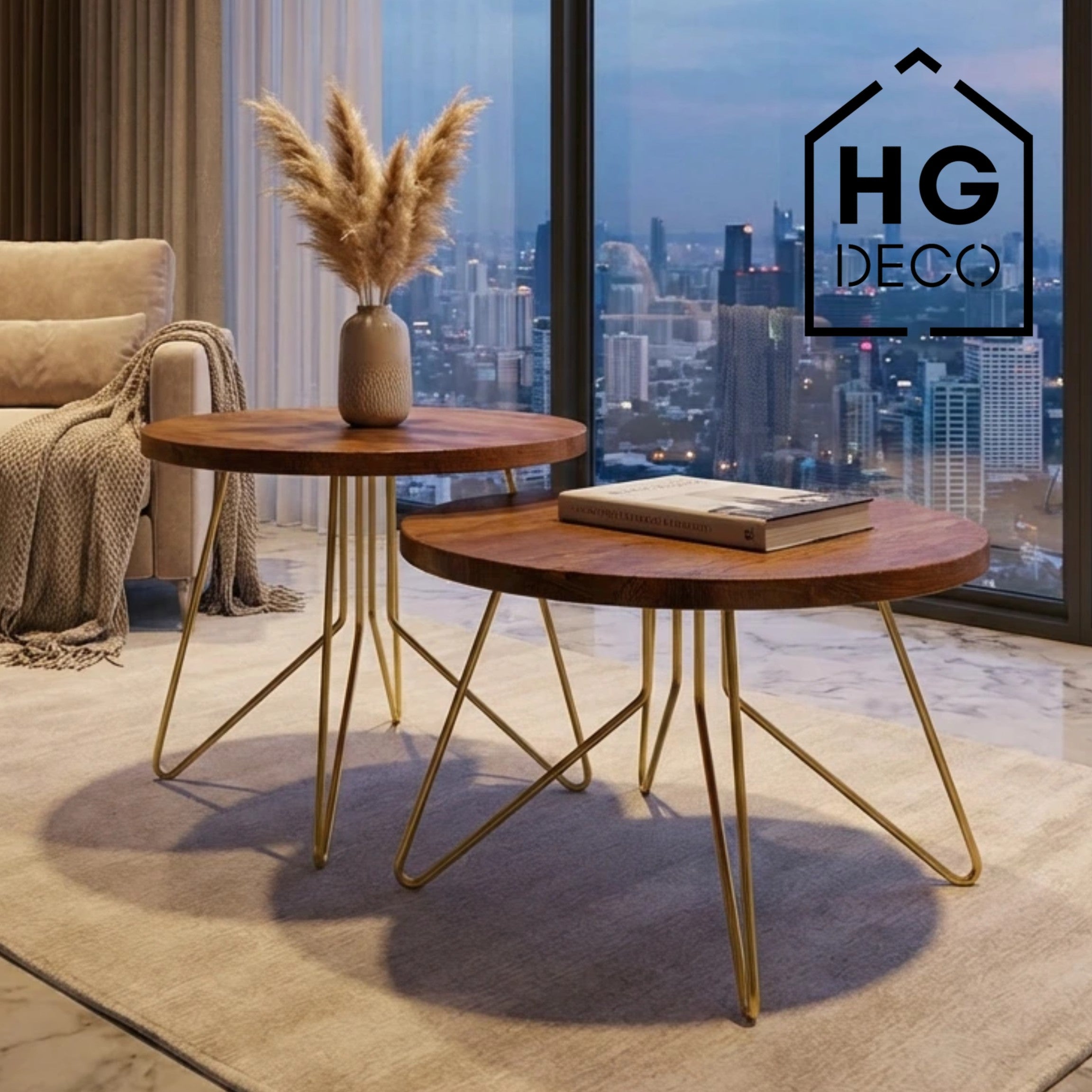 Noga meblowa do stolika kawowego FIN 40 złota HGDECO