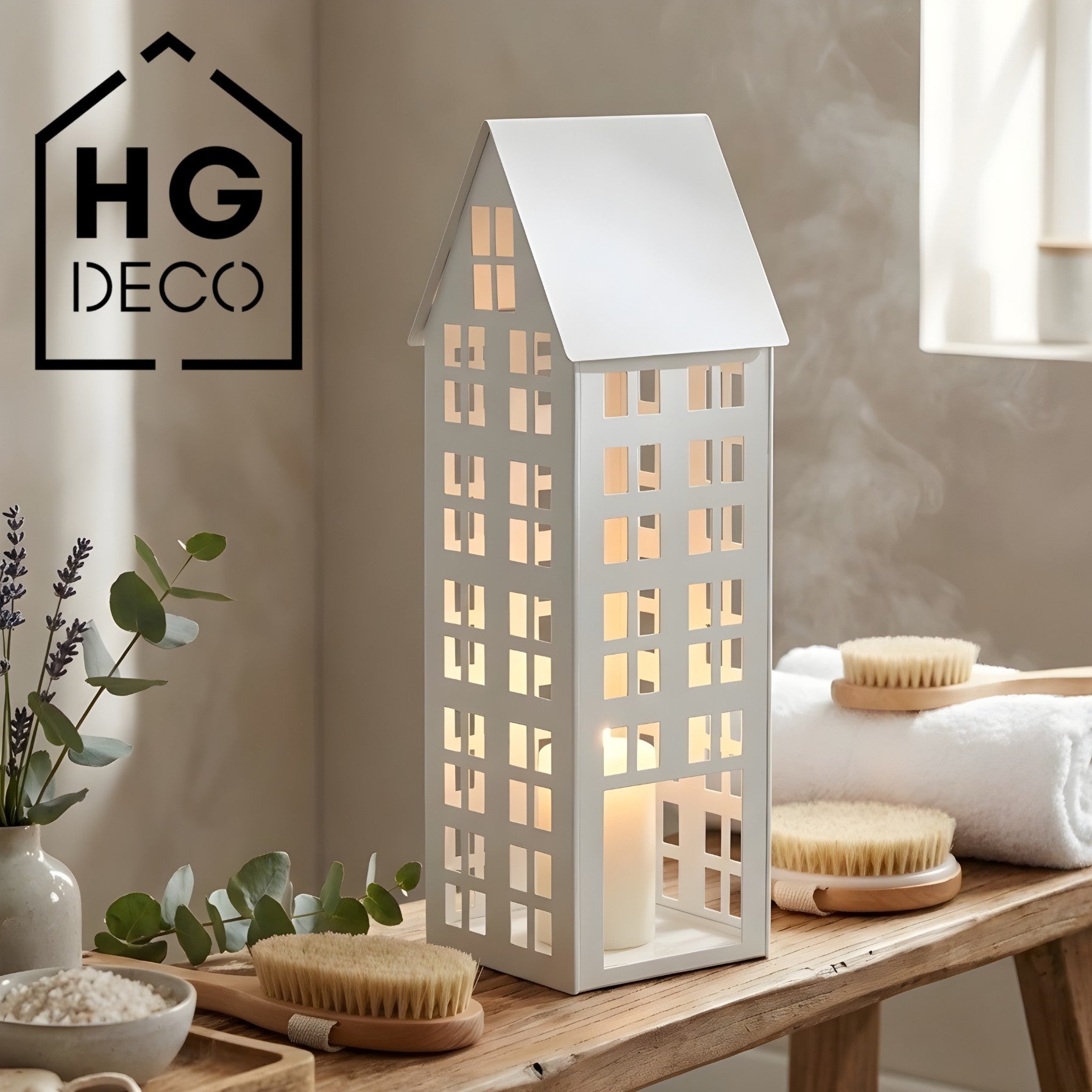 LUMI L House Lantern white HGDECO