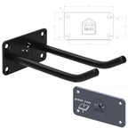 Metalowy uchwyt ścienny ORDO HK15 na narzędzia sprzęt sportowy 15 cm HGDECO
