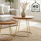 Coffee table frame RING 50 cm gold HGDECO