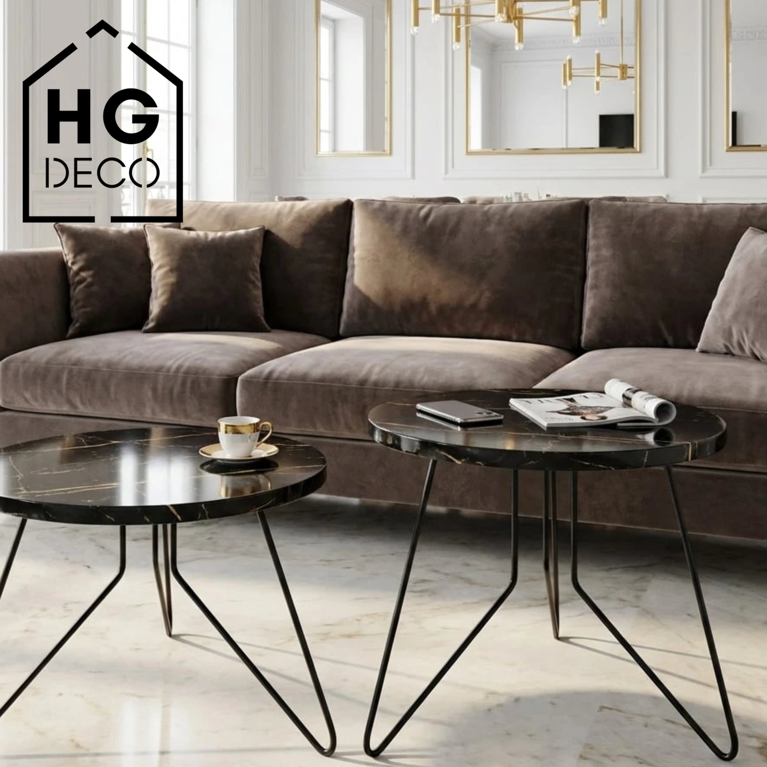 Noga meblowa do stolika kawowego FIN 50 czarny HGDECO