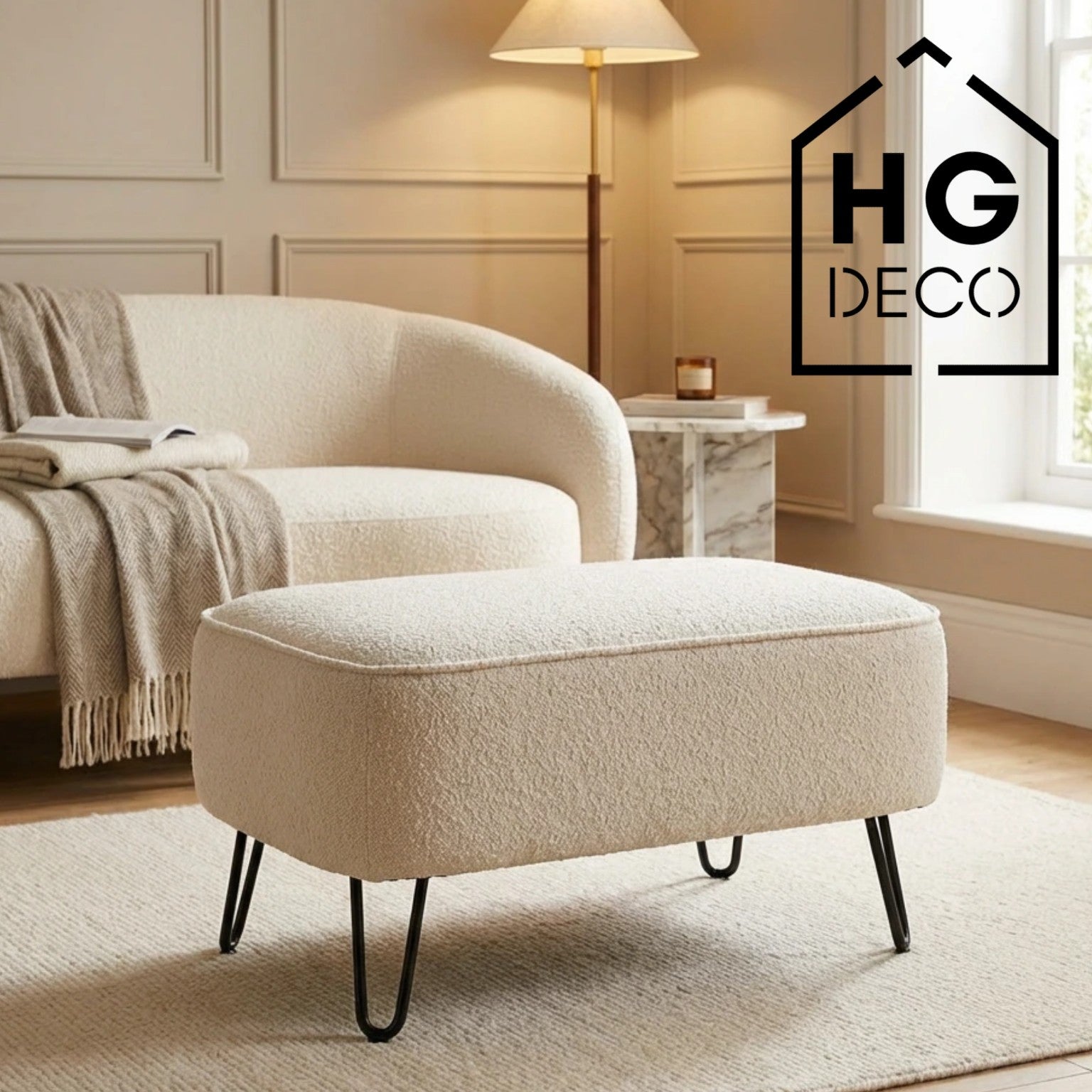 Noga do szafki komody pufy DP25 czarny HGDECO