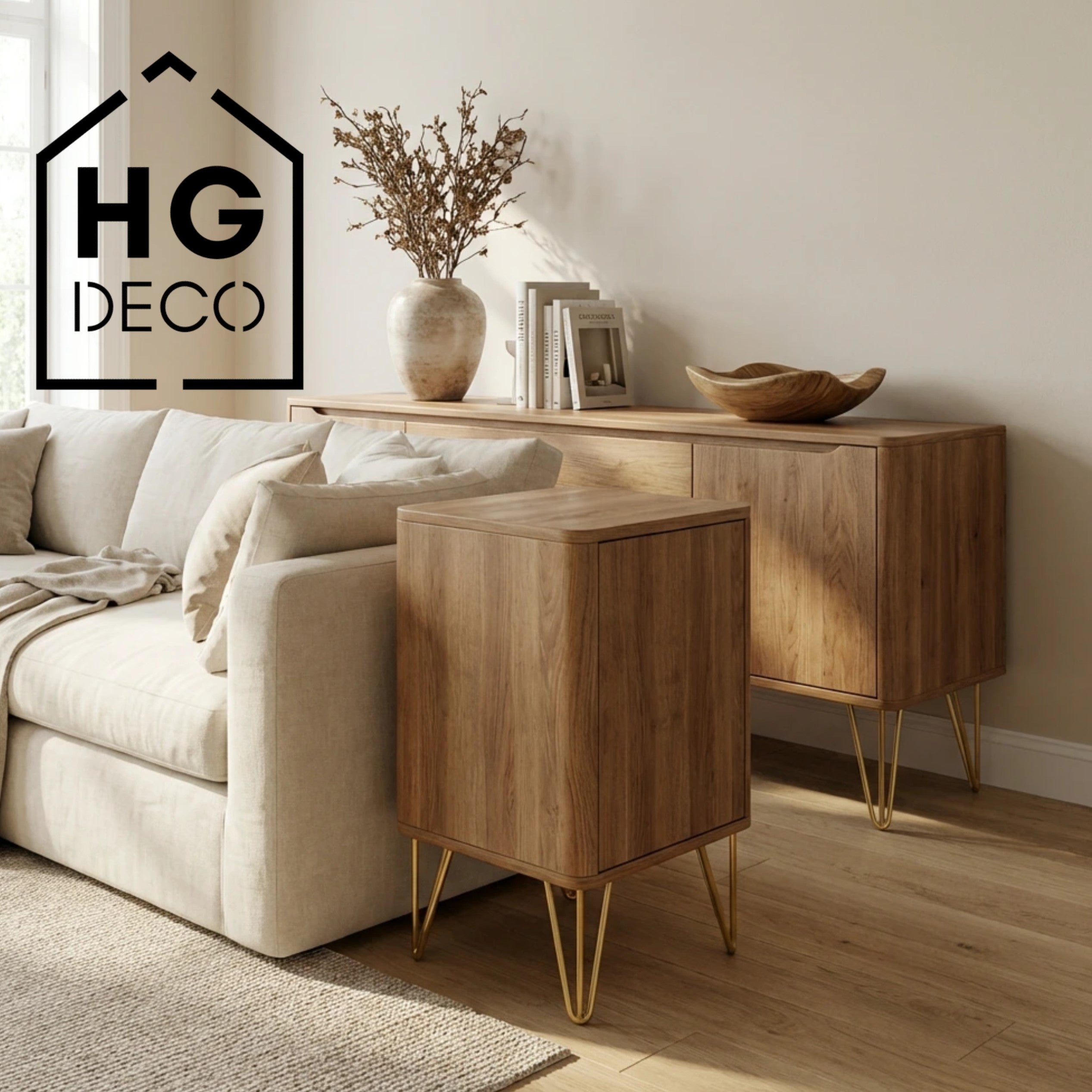 Noga meblowa do szafki pufy TL25 złoty HGDECO