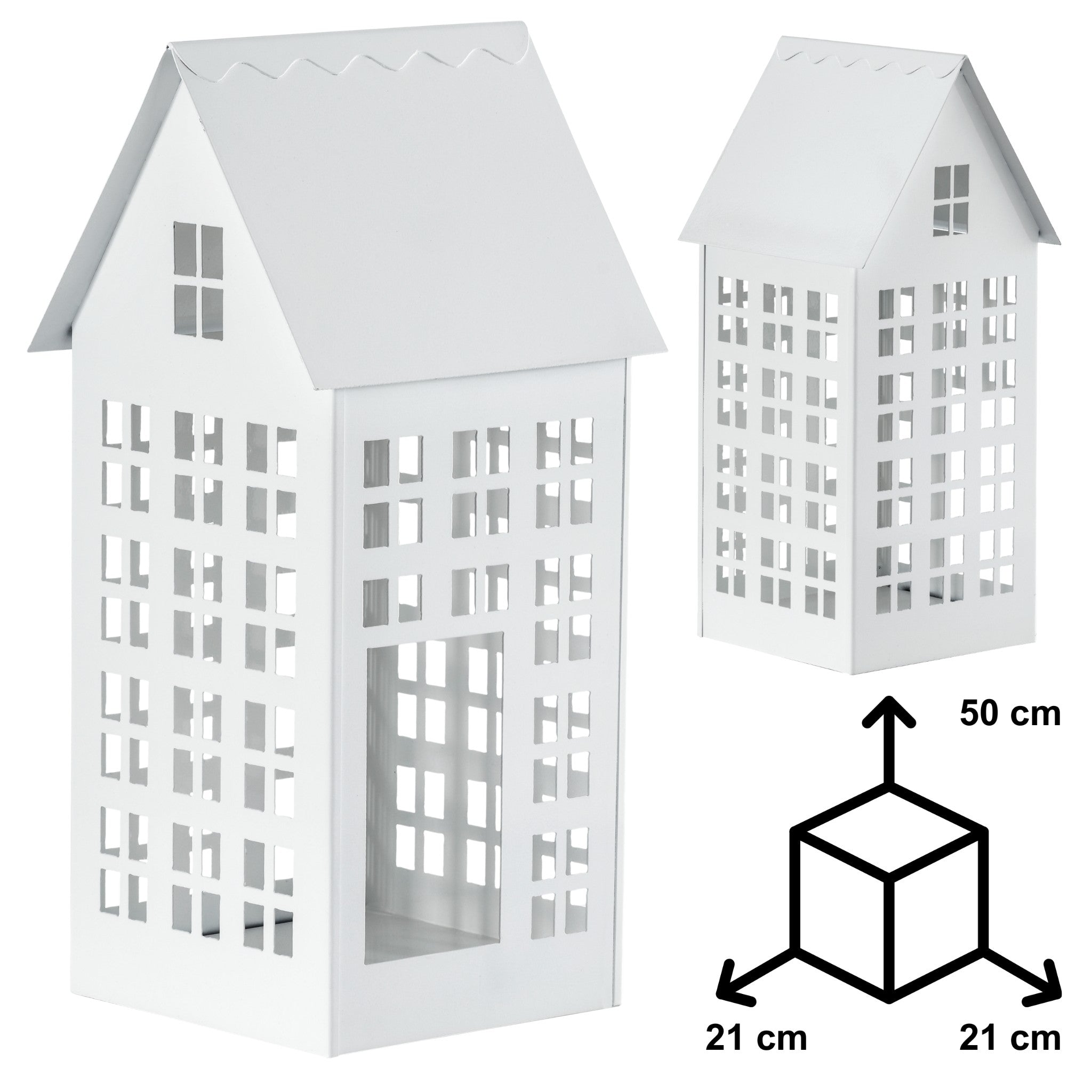 Lampion domek LUMI XL biały HGDECO