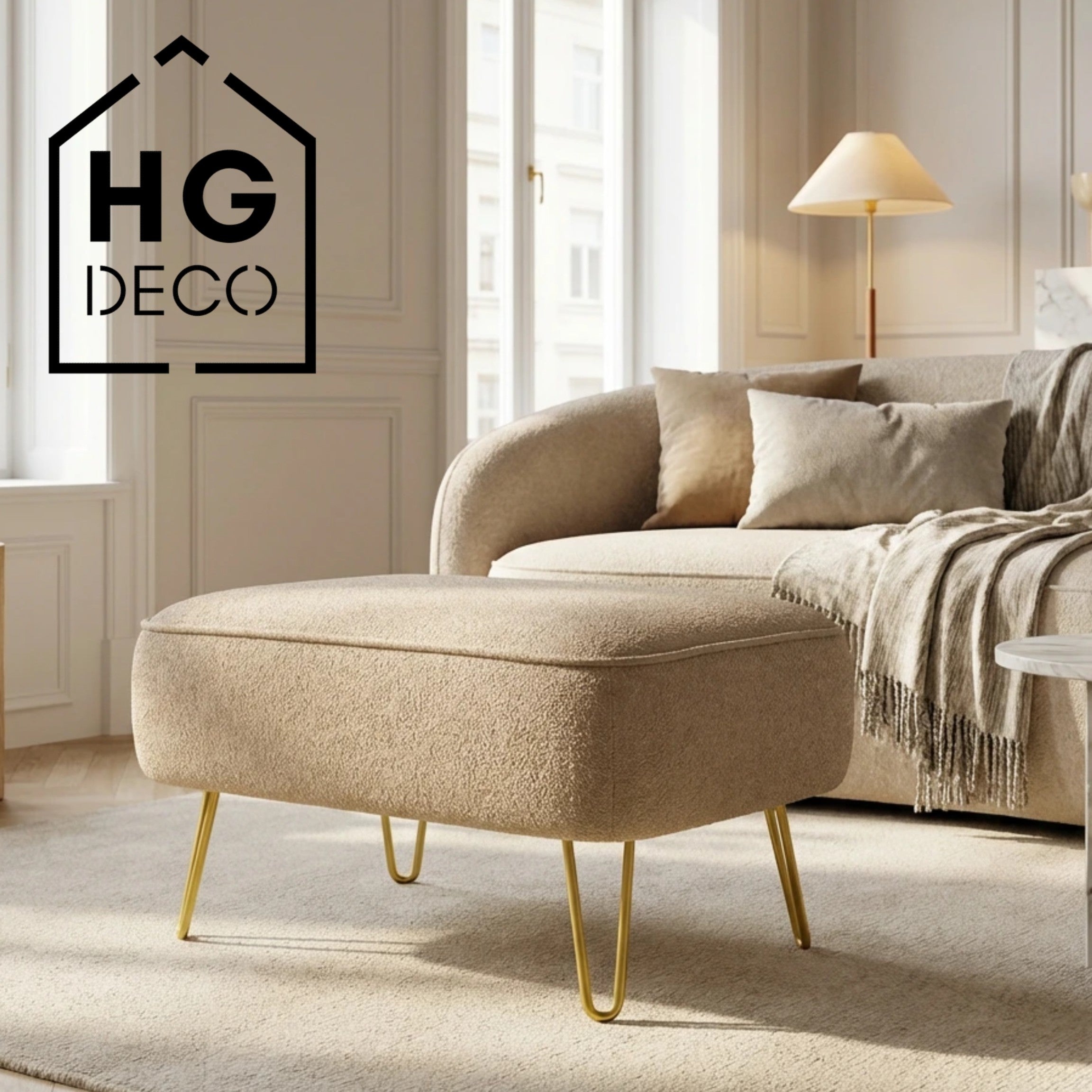 Leg for cabinet dresser ottoman DP25 gold HGDECO