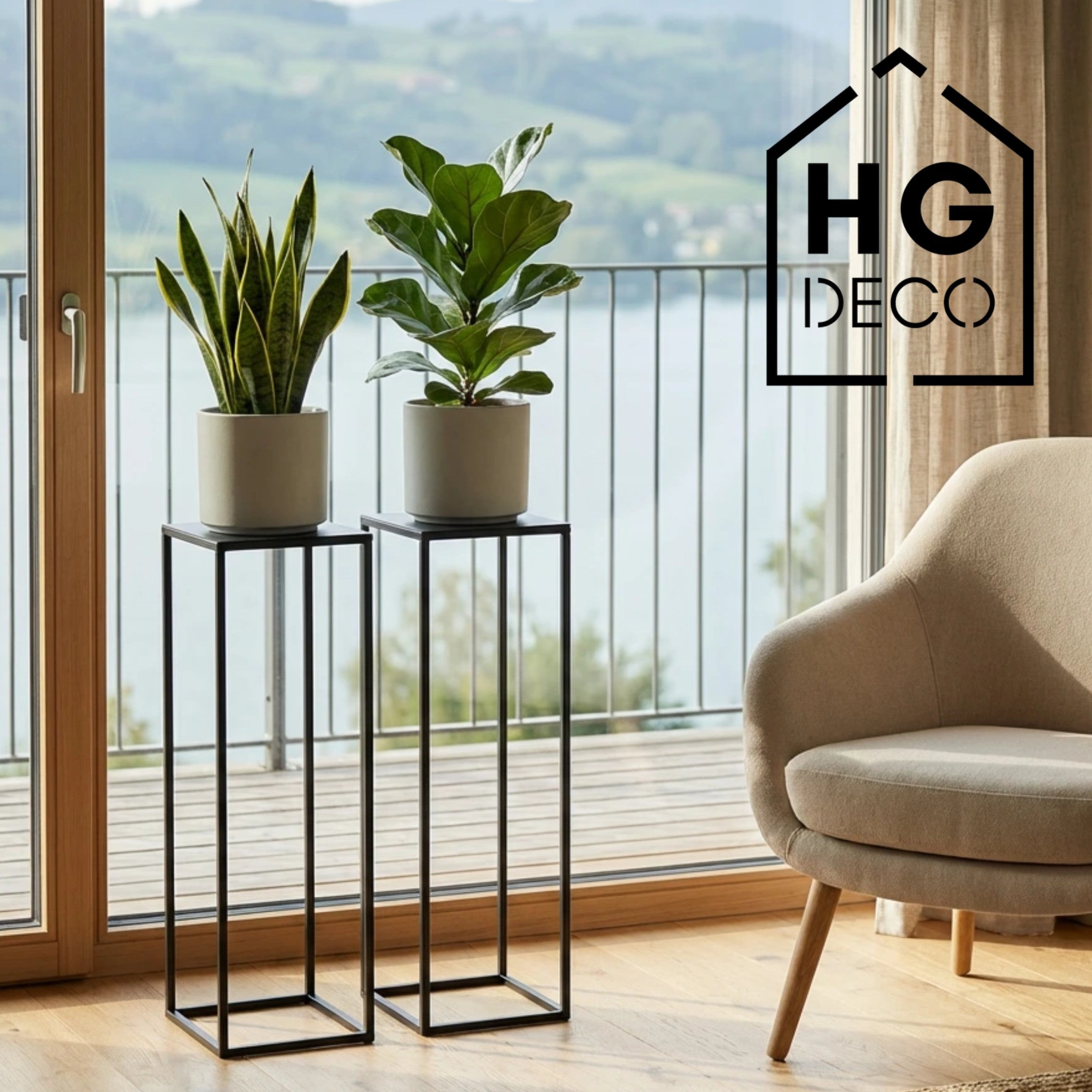 Flower Stand PREMIUM 75 Black HGDECO