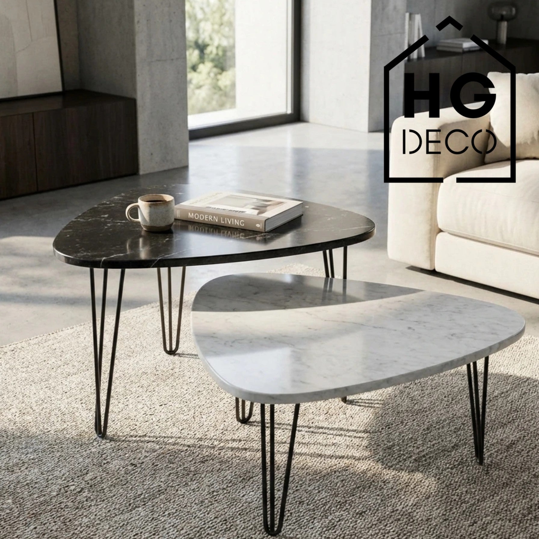 Noga do stolika kawowego TL45 czarny HGDECO