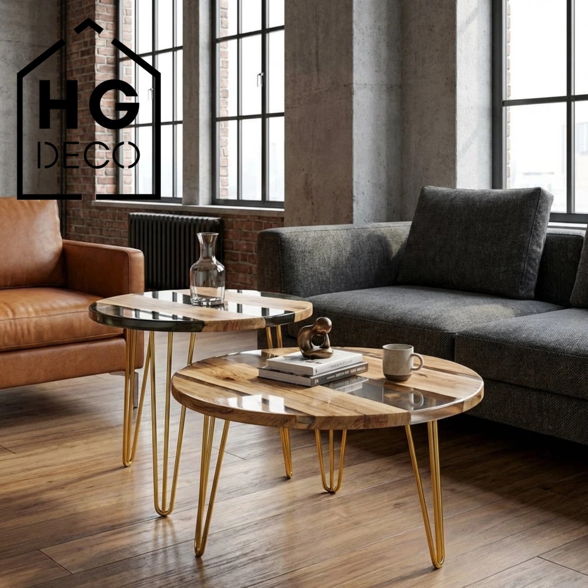 Noga do stolika kawowego ławy TL50 złoty HGDECO