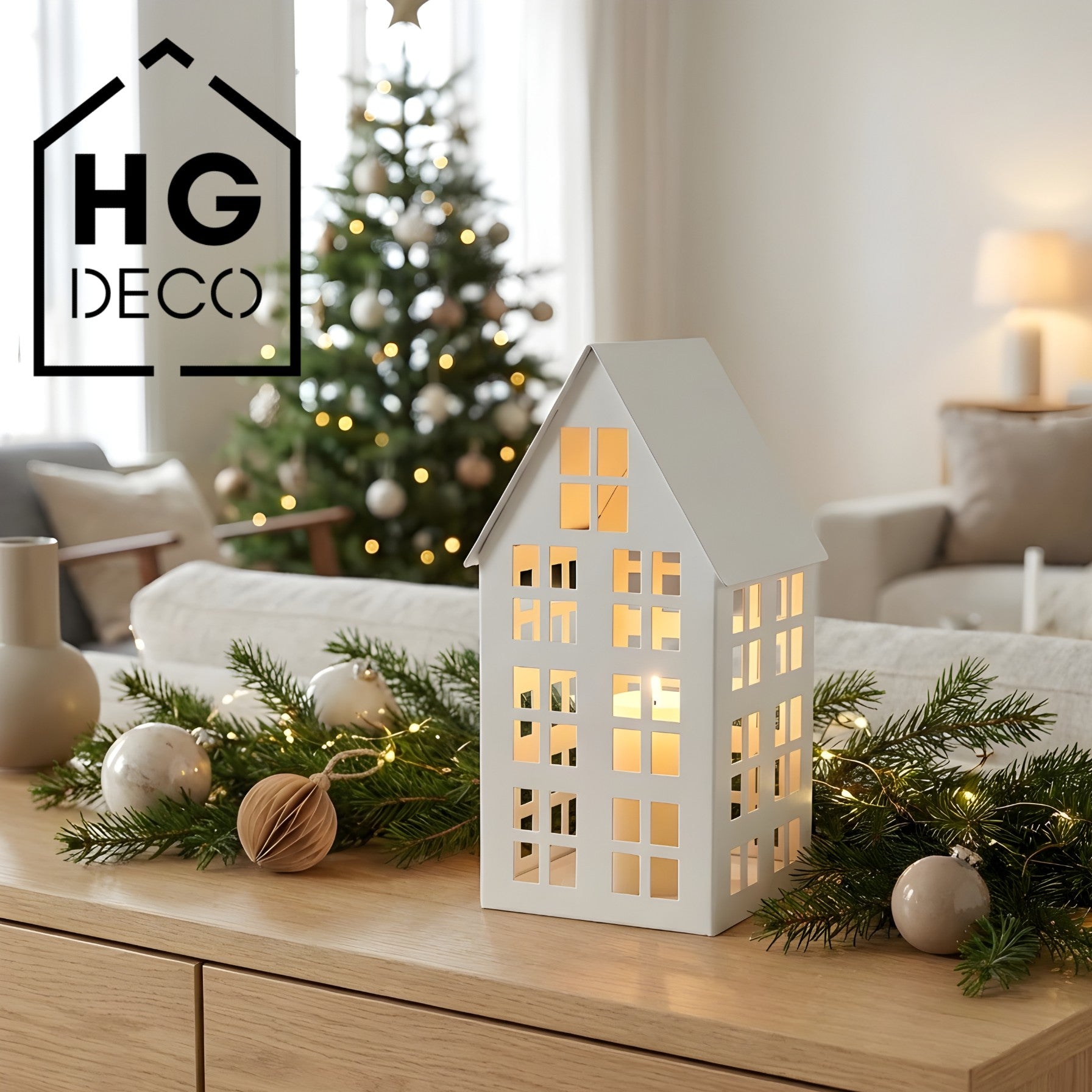 LUMI S House Lantern white HGDECO