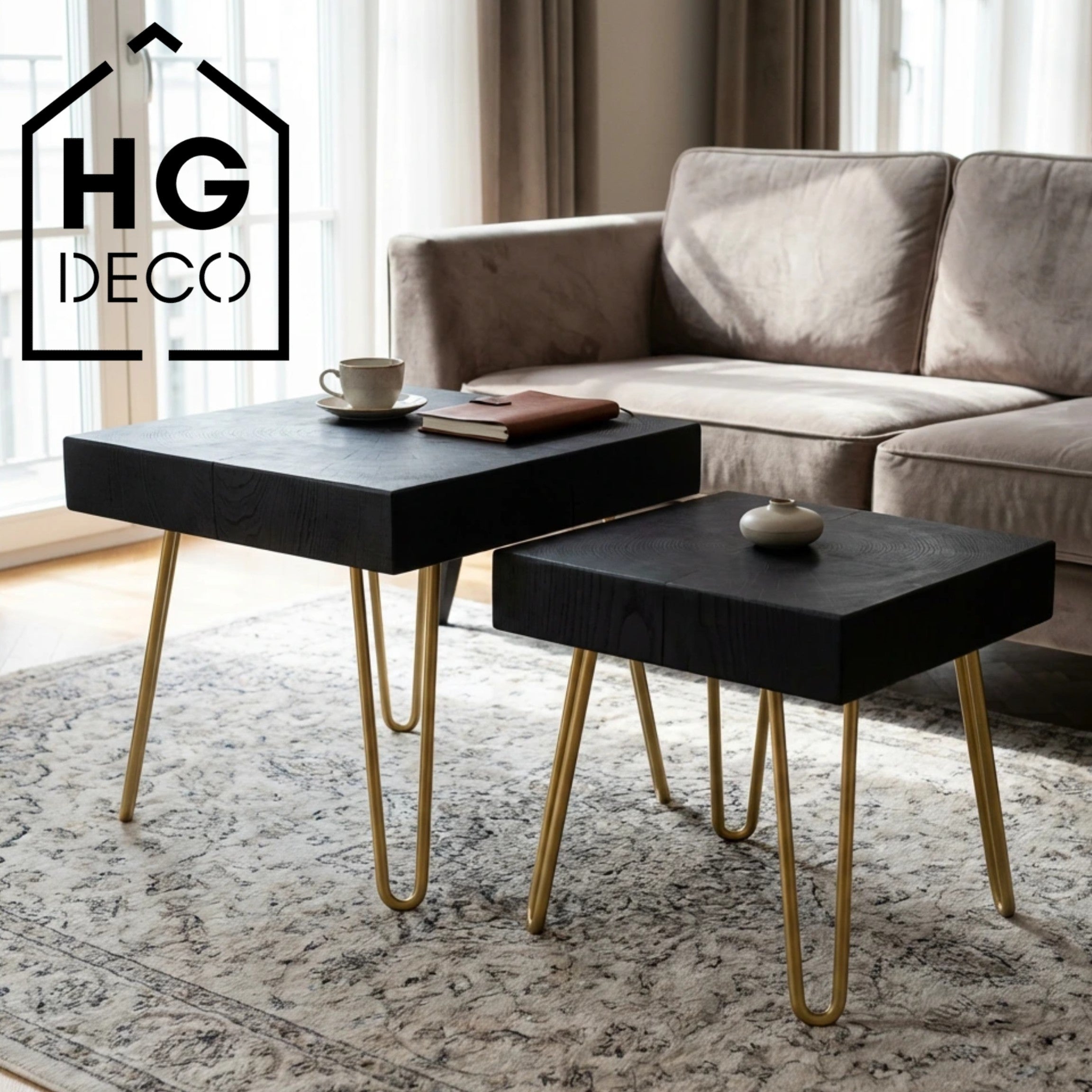 Noga do stolika kawowego DP40 złoty HGDECO