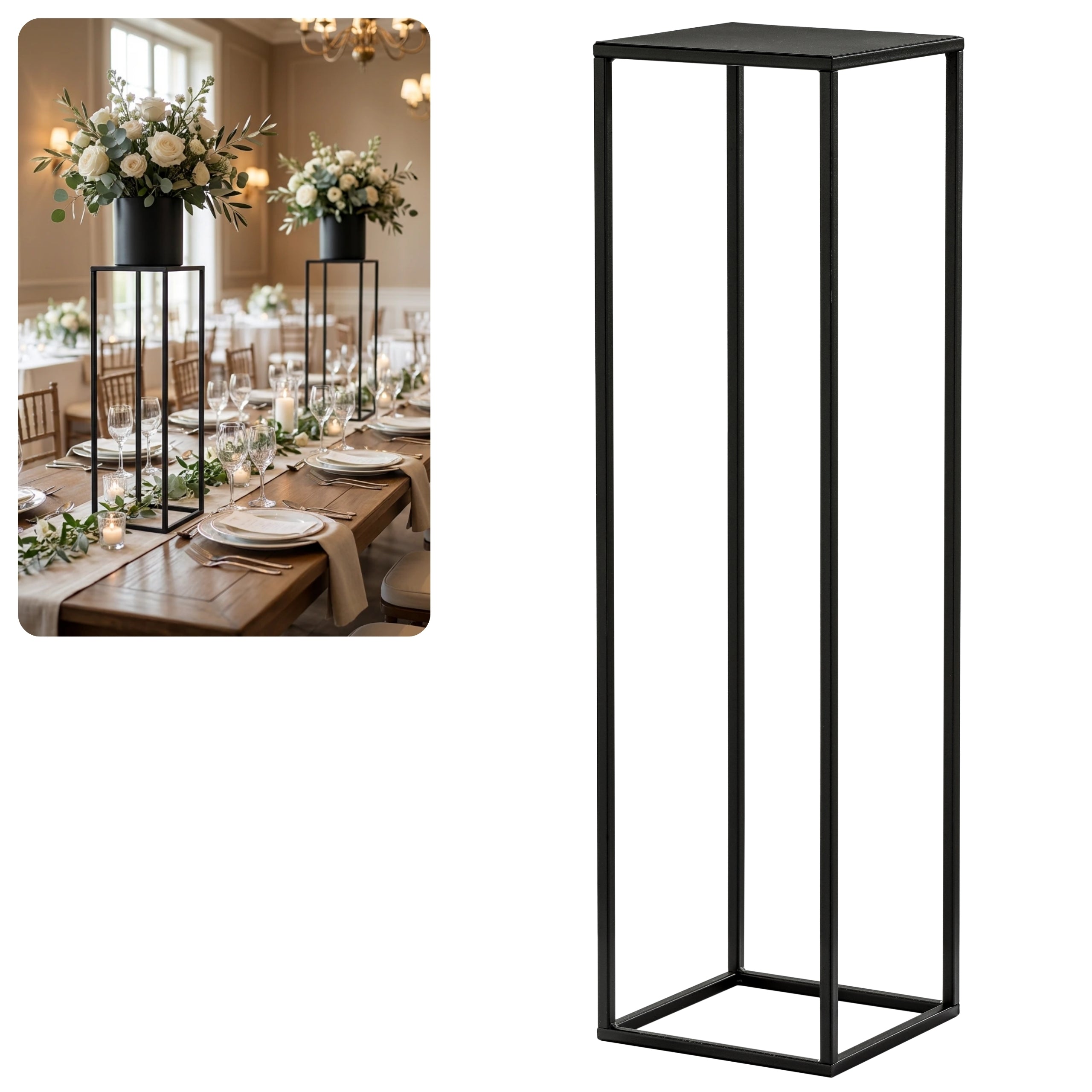 Kwietnik Stojak na kwiaty PREMIUM 75 czarny HGDECO