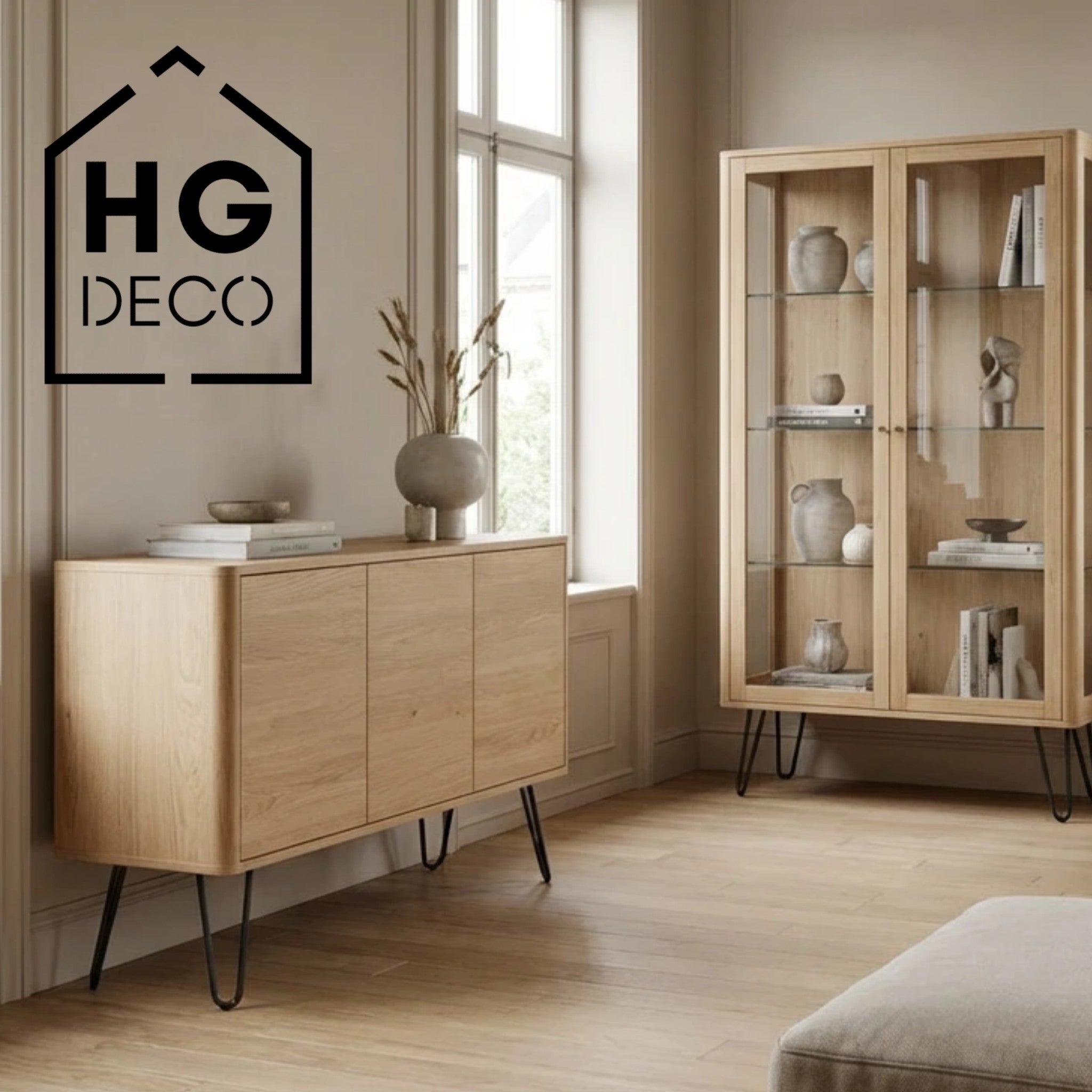 Noga do szafki komody pufy DP25 czarny HGDECO