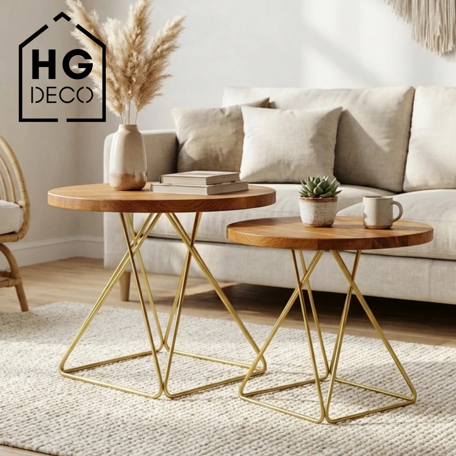 Stelaż do stolika kawowego DIAMOND 40 cm złoty HGDECO