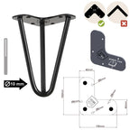 Noga meblowa do komody fotela TL15 czarny HGDECO