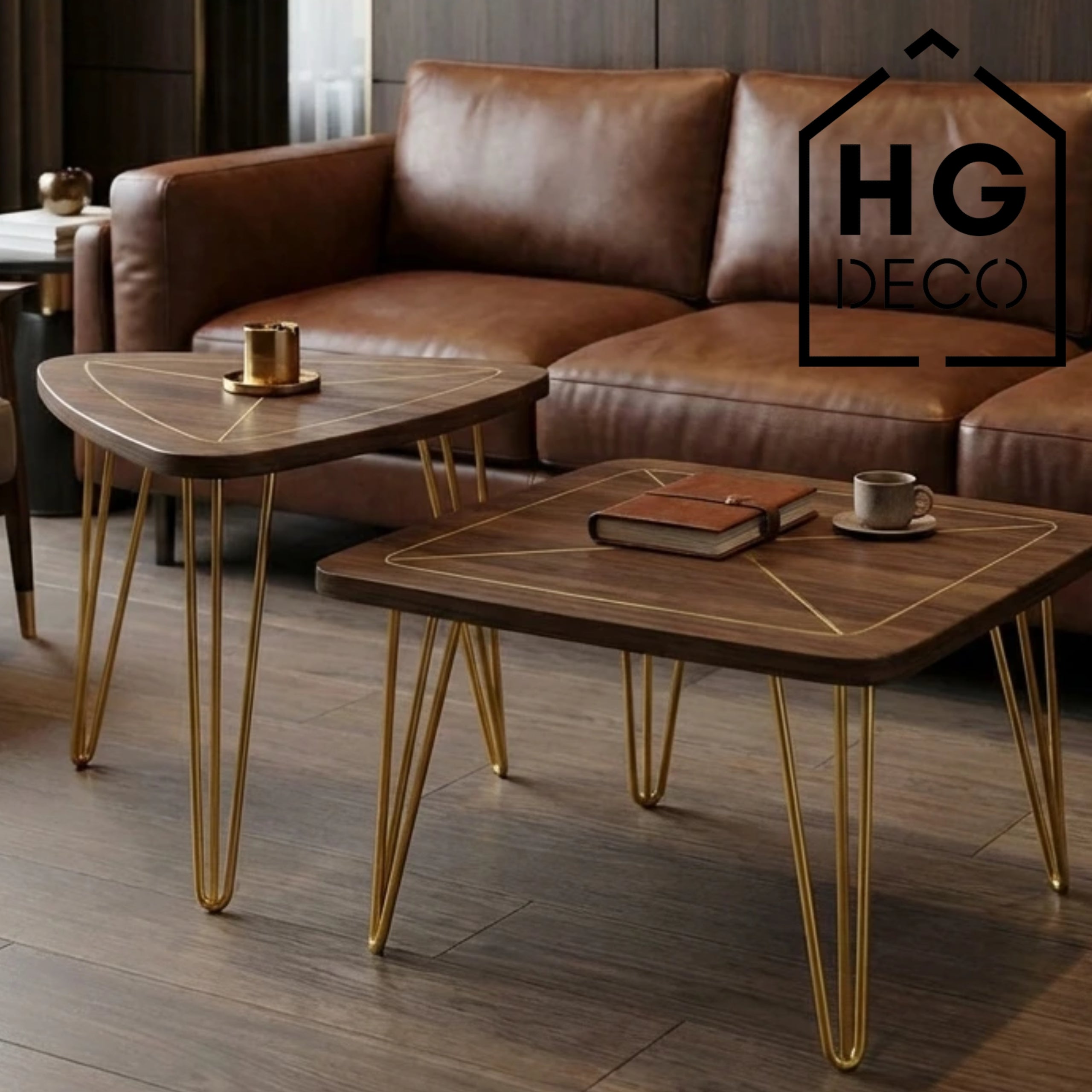 Noga do stolika kawowego ławy TL50 złoty HGDECO